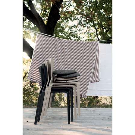 Chaise empilable Plana plastique gris - Kristalia