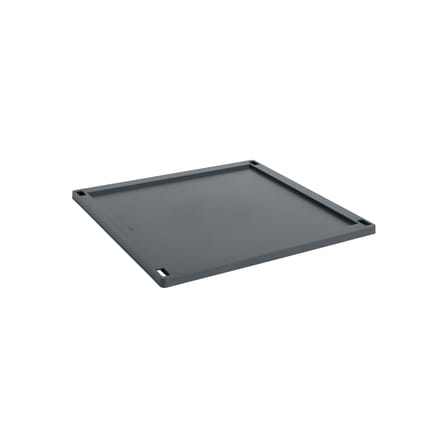 Couvercle  plastique gris / Pour panier Colour Crate Large Square 43 x 43 cm / Seconde vie - Hay