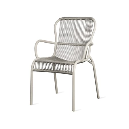 Fauteuil de repas empilable Loop/ Corde polypropylène tissée main - Vincent Sheppard