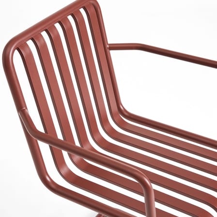 Fauteuil de repas Palissade Cantilever métal rouge / Small - Hay
