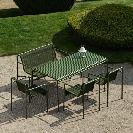 Fauteuil de repas Palissade Cord vert / Corde tissu recyclé - Hay