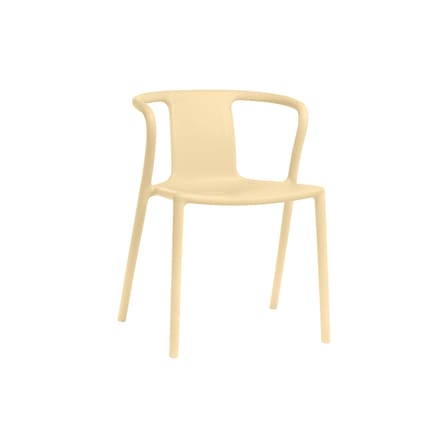 Fauteuil empilable Air-Armchair plastique beige / Jasper Morrison, 2006 - Magis