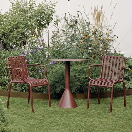 Fauteuil empilable Palissade métal rouge / Bouroullec, 2016 - Hay