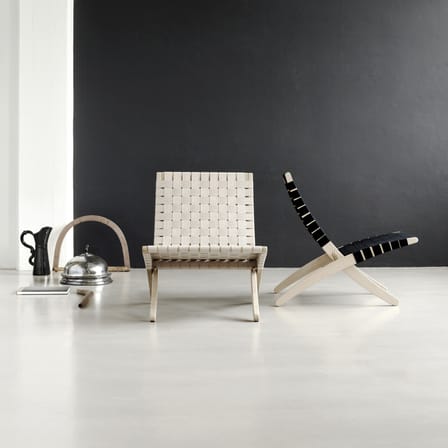 Fauteuil lounge MG501 INDOOR - Cuba Chair  / Morten Gøttler, 1997 - Pliable/ Corde de papier - CARL HANSEN & SON