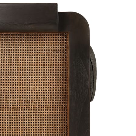 Fauteuil rembourré Panel / Teck & rotin - Ethnicraft