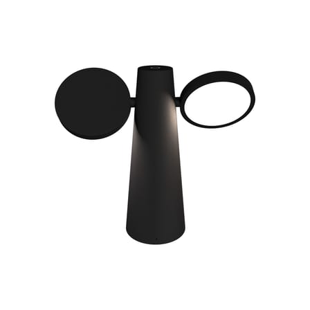 Lampada da esterno ricaricabile senza fili Oto LED metallo nero / H 27 cm - Orientabile - Fermob