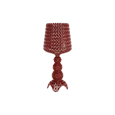 Lampe à poser Mini Kabuki LED plastique rouge / H 70 cm - Kartell