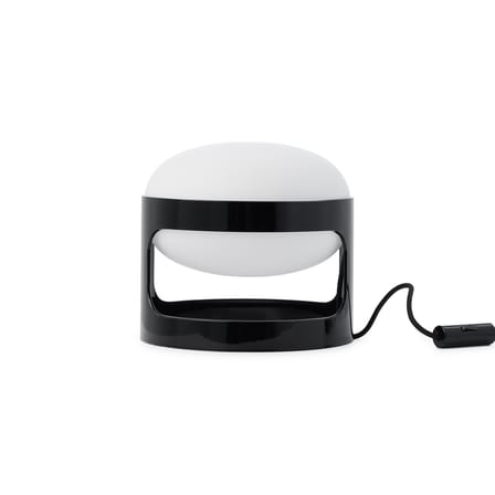 Lampe de table KD28 plastique noir / Joe Colombo, 1967 - Recyclé - Kartell