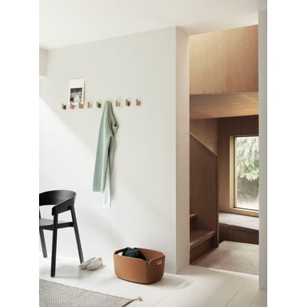 Panier Restore tissu orange / 35 x 48 cm - Feutre 100% recyclé - Muuto