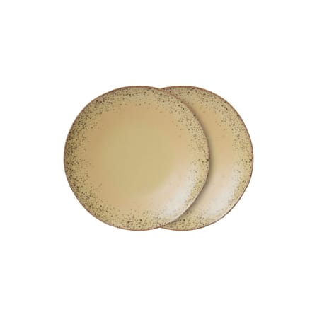 Piatto 70s ceramics ceramica beige / Set di 2 - Ø 27,5 cm - HK LIVING