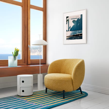 Rangement Componibili plastique bleu / 2 tiroirs - H 40 cm - Anna Castelli Ferrieri, 1968 - Kartell
