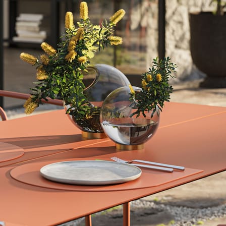 rechteckiger Tisch Novo metall orange / 160 x 80 cm - AYTM