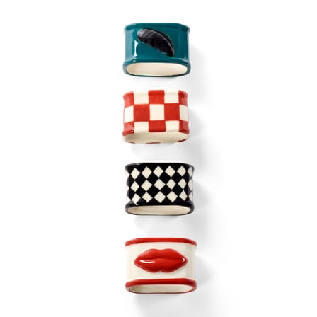 Set de 4 ronds de serviette - Serax