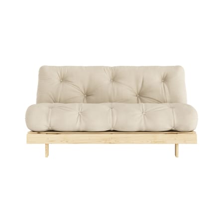 Schlafcouch Roots holz beige / B 160 cm - 3 Positionen / Struktur Pinie Klare Kiefer - KARUP