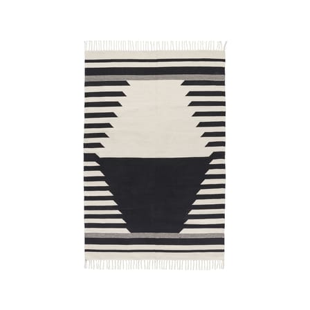 Iselin Rug textile black / 140 x 200 cm - BROSTE COPENHAGEN