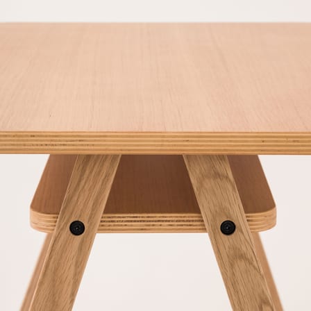 Scrivania bimbi Growing Green legno naturale / 70 x 45 x H 50 cm - NOBODINOZ