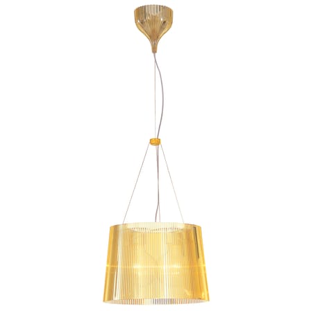 Suspension Gé plastique jaune / Ø 37 cm - Matériau recyclé - Kartell