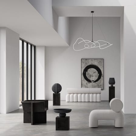 Suspension Ghost Big LED / 156 x 82 x H 52 cm - 101 COPENHAGEN
