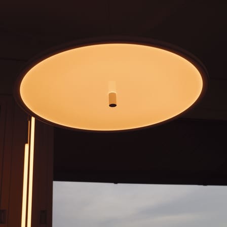 Suspension My Disc  LED métal blanc / Ø 60 cm - Flos