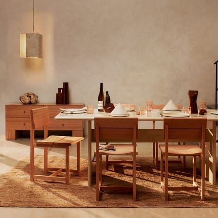 Suspension Oeste beige / Ø 43 x H 46 cm - Travertin - Ferm Living