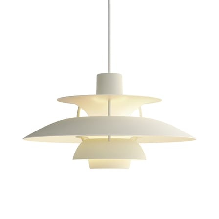 Suspension PH 5 Mini métal gris / Ø 30 cm - Poul Henningsen, 1958 - Louis Poulsen