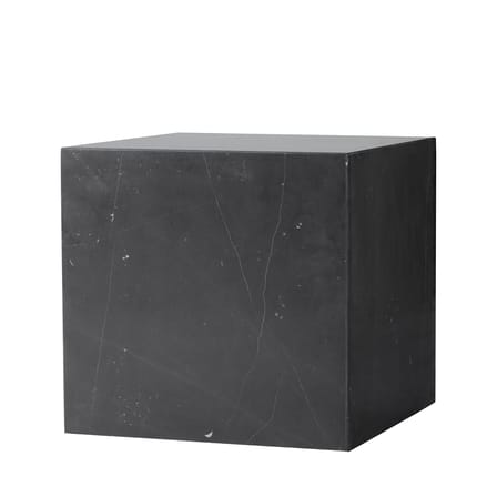 Table d'appoint Plinth Cubic marbre noir / Marbre - 40 x 40 x H 40 cm - Audo Copenhagen