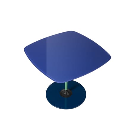 Table d'appoint Thierry verre bleu / 50 x 50 x H 40 cm - Verre - Kartell