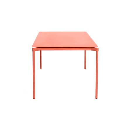 Table rectangulaire Fromme métal rose orange / Aluminium - 180 x 90 cm - Petite Friture