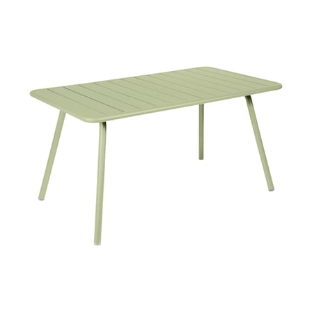 Tavolo rettangolare Luxembourg metallo verde / 143 x 80 cm (6 persone) - Foro per parasole - Fermob