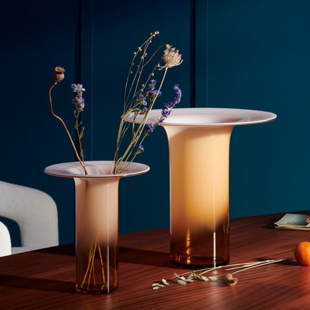 Silvan Basso Vase glass pink / Ø 24 x H 25 cm - CASSINA