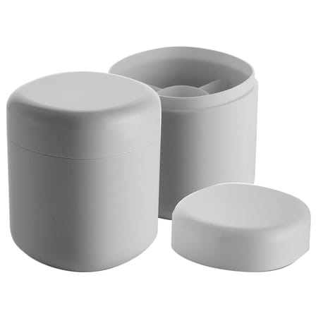 Birillo Box plastic material white For cotton buds - Alessi