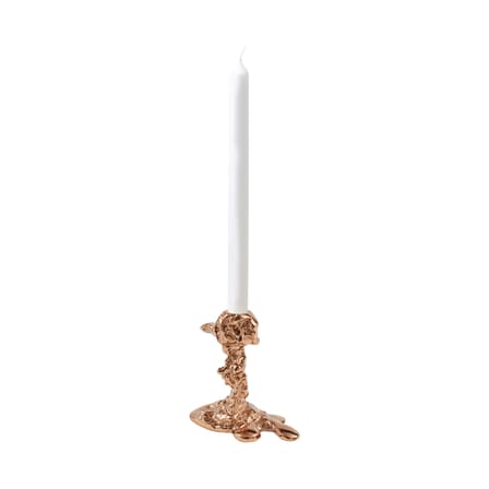 Bougeoir Drip Small métal or / H 14 cm - Pols Potten
