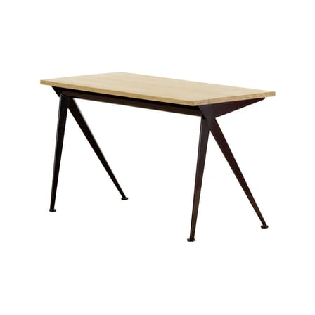 Bureau Compas Direction bois naturel / Jean Prouvé, 1953 - L 125 cm - Vitra