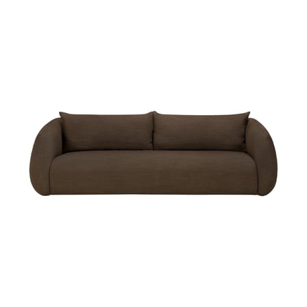 Canapé droit Figur tissu marron / 3 places - L 244 cm - Ethnicraft