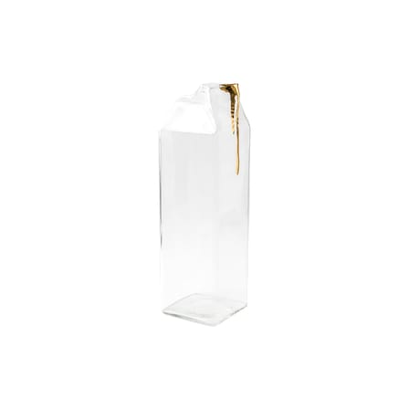 Carafe Estetico Quotidiano Anniversary verre en forme de brique de lait - Seletti