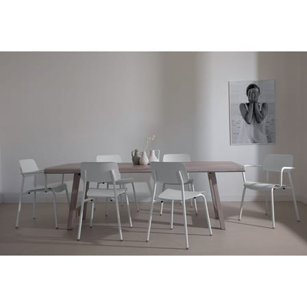 Chaise empilable Studie métal gris / Aluminium - Fermob