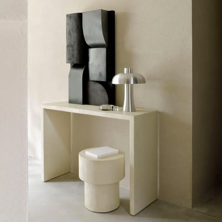 Console Elements blanc / L 120 x P 40 x H 85 cm - Microciment - Ethnicraft