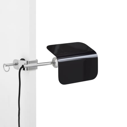 Lampe Apex Clip métal noir / Base étau - Orientable / H 27,5 cm - Hay