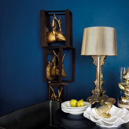 Lampe de table Bourgie Or plastique or / H 68 à 78 cm - Ferruccio Laviani, 2004 - Kartell