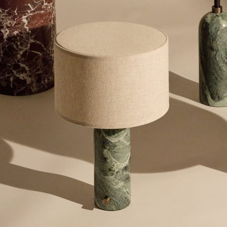 Lampe de table Gravity Small marbre vert / Ø 30 x H 49 cm - Gubi