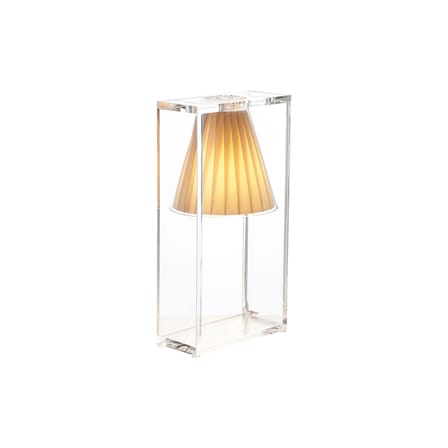 Lampe de table Light-Air plastique tissu beige - Kartell