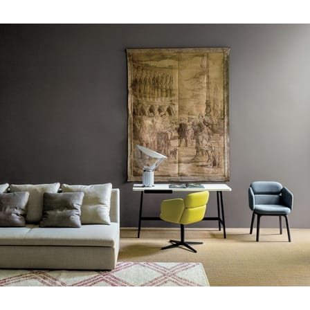 Lampe de table Taccia LED plastique argent / H 64,5 cm - Castiglioni, 1962 - Flos