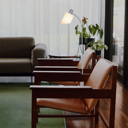 Liseuse La Lampe de Bureau Reading verre vert / Charlotte Perriand, 1965 - H 120 cm - Nemo
