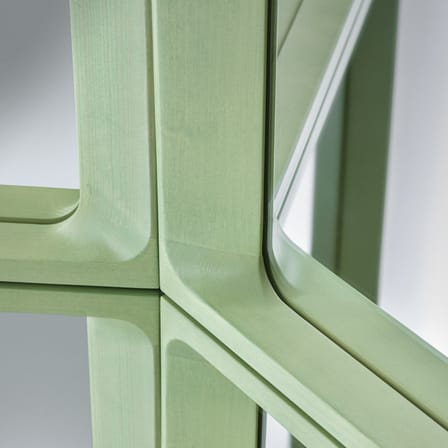 Miroir mural Arced bois vert / 170 x 61 cm - Muuto