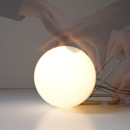 Lampe de table nh1217 métal verre or / Baladeuse - à poser ou suspendre - Artemide
