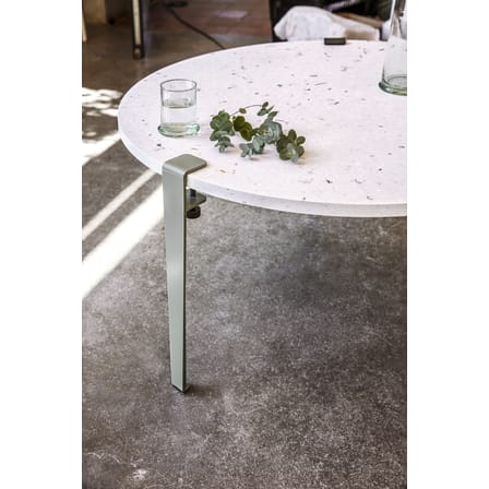 Pied  métal gris avec fixation étau / H 43 cm - Pour créer tables basse & banc / Seconde vie - TIPTOE