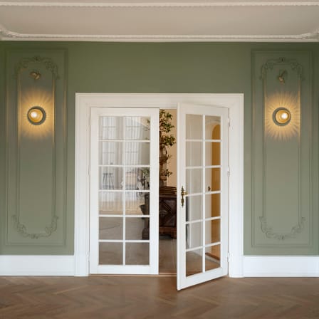 Applique salle de bains Liila 1 Medium / Plafonnier - Ø 14 cm / Verre facetté - NUURA