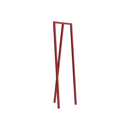 Portant Loop Stand Hall métal rouge / L 45 x P 39 x H 150 cm - Hay