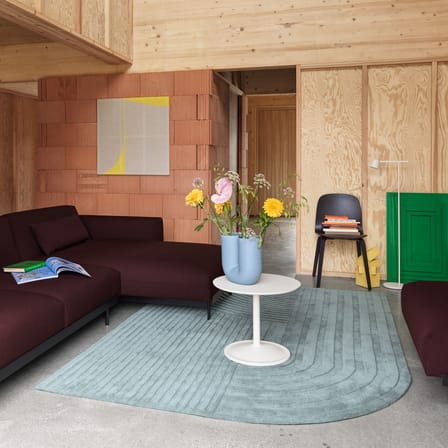 Relevo Rug textile green / 170 x 240 cm - Hand-tufted - Muuto
