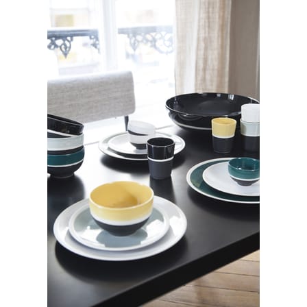 Sicilia Salad bowl ceramic blue black Large - Ø 33 cm - Maison Sarah Lavoine
